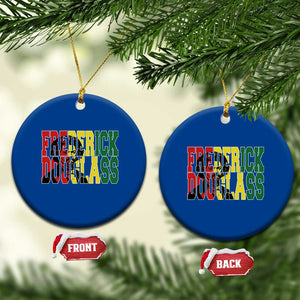 Frederick Douglass Ceramic Ornament Pan African Flag Black History Month TS14 1pc Blue Print Your Wear