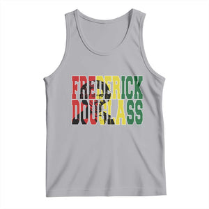 Frederick Douglass Tank Top Pan African Flag Black History Month TS14 Athletic Heather Print Your Wear