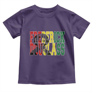 Frederick Douglass Toddler T Shirt Pan African Flag Black History Month TS14 Purple Print Your Wear