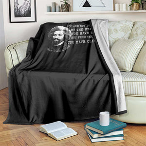Frederick Douglass Quote Throw Blanket Black History Month TS14 Print Your Wear