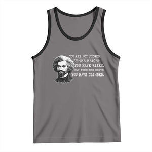 Frederick Douglass Quote Tank Top Black History Month TS14 Deep Heather Black Print Your Wear