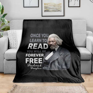 Frederick Douglass Freedom Quote Throw Blanket Once You Learn to Read TS14 Print Your Wear