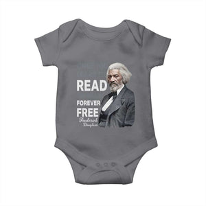 Frederick Douglass Freedom Quote Baby Onesie Once You Learn to Read TS14 Charcoal Print Your Wear