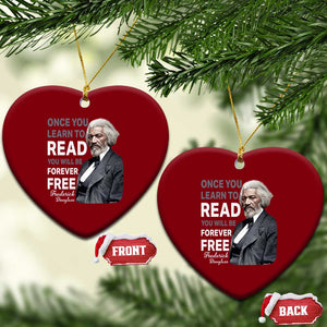 Frederick Douglass Freedom Quote Ceramic Ornament Once You Learn to Read TS14 Print Your Wear