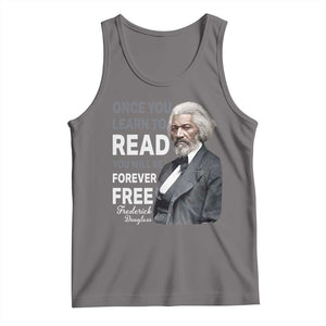 Frederick Douglass Freedom Quote Tank Top Once You Learn to Read TS14 Deep Heather Print Your Wear