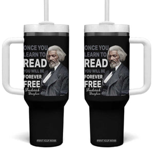 Frederick Douglass Freedom Quote Tumbler With Handle Once You Learn to Read TS14 One Size: 40 oz Black Print Your Wear