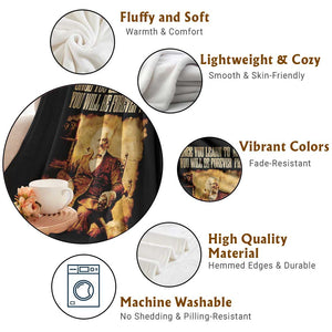 Frederick Douglass Quote Throw Blanket Once You Learn to Read TS14 Print Your Wear