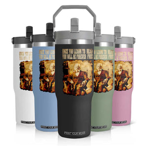 Frederick Douglass Quote Flip Straw Tumbler Once You Learn to Read TS14 Print Your Wear