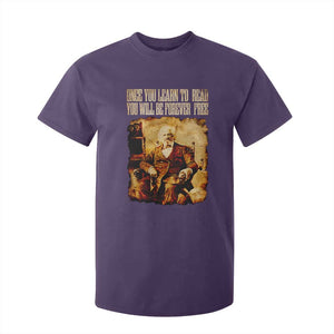 Frederick Douglass Quote T Shirt For Kid Once You Learn to Read TS14 Purple Print Your Wear