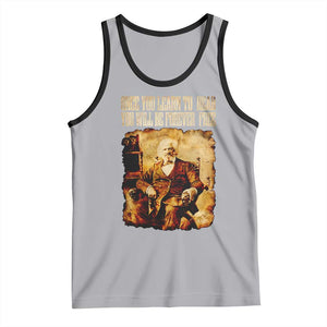 Frederick Douglass Quote Tank Top Once You Learn to Read TS14 Athletic Heather Black Print Your Wear