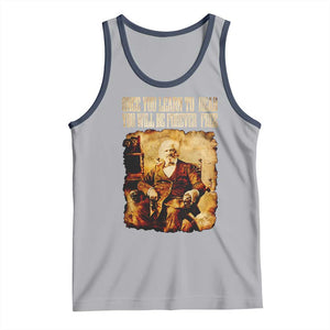 Frederick Douglass Quote Tank Top Once You Learn to Read TS14 Athletic Heather Navy Print Your Wear