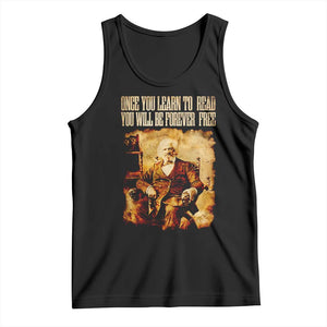 Frederick Douglass Quote Tank Top Once You Learn to Read TS14 Black Print Your Wear