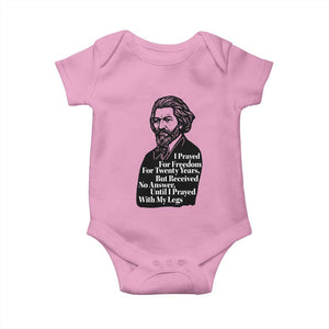Frederick Douglass Inspirational Quote Baby Onesie Black History Month TS14 Light Pink Print Your Wear