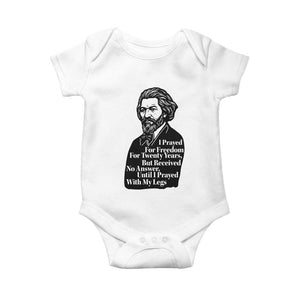 Frederick Douglass Inspirational Quote Baby Onesie Black History Month TS14 White Print Your Wear