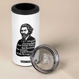 Frederick Douglass Inspirational Quote 4 in 1 Can Cooler Tumbler Black History Month TS14 Print Your Wear