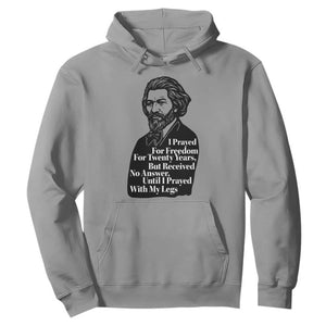 Frederick Douglass Inspirational Quote Hoodie Black History Month TS14 Sport Gray Print Your Wear