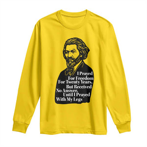 Frederick Douglass Inspirational Quote Long Sleeve Shirt Black History Month TS14 Daisy Print Your Wear