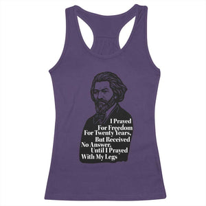 Frederick Douglass Inspirational Quote Racerback Tank Top Black History Month TS14 Purple Print Your Wear