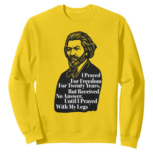 Frederick Douglass Inspirational Quote Sweatshirt Black History Month TS14 Daisy Print Your Wear