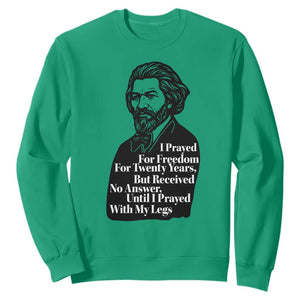 Frederick Douglass Inspirational Quote Sweatshirt Black History Month TS14 Irish Green Print Your Wear