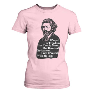 Frederick Douglass Inspirational Quote T Shirt For Women Black History Month TS14 Light Pink Print Your Wear