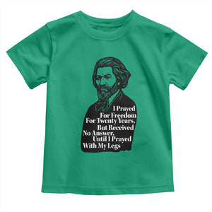 Frederick Douglass Inspirational Quote Toddler T Shirt Black History Month TS14 Irish Green Print Your Wear