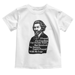 Frederick Douglass Inspirational Quote Toddler T Shirt Black History Month TS14 White Print Your Wear