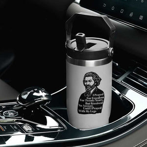 Frederick Douglass Inspirational Quote Flip Straw Tumbler Black History Month TS14 Print Your Wear