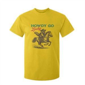 Howdy Go Lucky T Shirt For Kid Cowboy Raccoon St Patrick's Day TS14 Daisy Print Your Wear