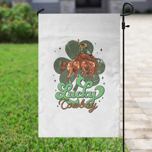 Lucky Cowboy Western Garden Flag Funny St Patrick's Day TS14 Print Your Wear