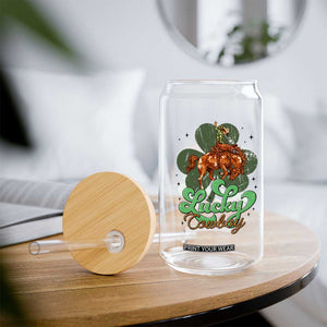 Lucky Cowboy Western Glass Can Funny St Patrick's Day TS14 Print Your Wear