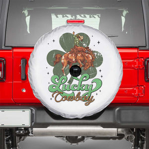 Lucky Cowboy Western Spare Tire Cover Funny St Patrick's Day TS14 White Print Your Wear