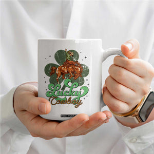 Lucky Cowboy Western Coffee Mug Funny St Patrick's Day TS14 Print Your Wear