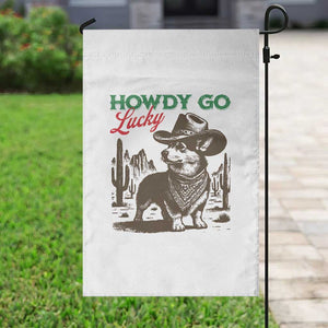 Howdy Go Lucky Garden Flag Funny Corgi St Patrick's Day TS14 Print Your Wear
