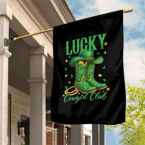 Lucky Cowgirl Club Garden Flag Western Irish Cowboy St Patrick Day TS14 Print Your Wear
