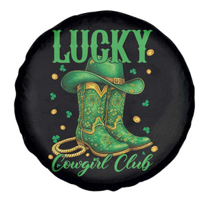 Lucky Cowgirl Club Spare Tire Cover Western Irish Cowboy St Patrick Day TS14 Print Your Wear