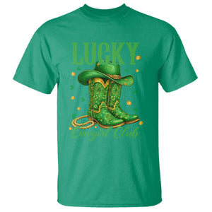 Lucky Cowgirl Club T Shirt Western Irish Cowboy St Patrick Day TS14 Irish Green Print Your Wear