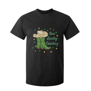 One Lucky Cowboy T Shirt For Kid Western Irish Cowboy St Patrick Day TS14 Black Print Your Wear