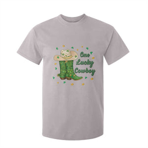 One Lucky Cowboy T Shirt For Kid Western Irish Cowboy St Patrick Day TS14 Ice Gray Print Your Wear