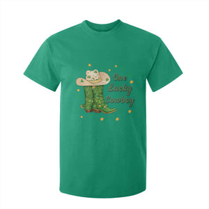 One Lucky Cowboy T Shirt For Kid Western Irish Cowboy St Patrick Day TS14 Irish Green Print Your Wear