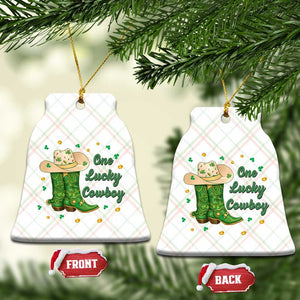 One Lucky Cowboy Ceramic Ornament Western Irish Cowboy St Patrick Day TS14 Print Your Wear