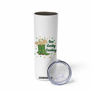 One Lucky Cowboy Skinny Tumbler Western Irish Cowboy St Patrick Day TS14 Print Your Wear