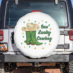 One Lucky Cowboy Spare Tire Cover Western Irish Cowboy St Patrick Day TS14 No hole White Print Your Wear
