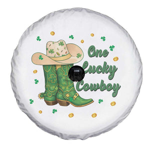 One Lucky Cowboy Spare Tire Cover Western Irish Cowboy St Patrick Day TS14 Print Your Wear