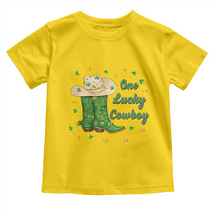 One Lucky Cowboy Toddler T Shirt Western Irish Cowboy St Patrick Day TS14 Daisy Print Your Wear
