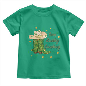 One Lucky Cowboy Toddler T Shirt Western Irish Cowboy St Patrick Day TS14 Irish Green Print Your Wear