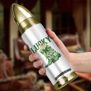 Lucky Cowgirl Bullet Tumbler Western Irish Cowboy St Patrick Day TS14 Print Your Wear
