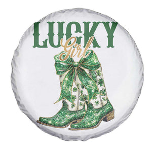 Lucky Cowgirl Spare Tire Cover Western Irish Cowboy St Patrick Day TS14 Print Your Wear