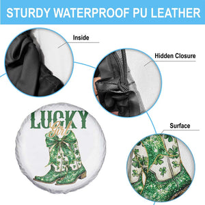 Lucky Cowgirl Spare Tire Cover Western Irish Cowboy St Patrick Day TS14 Print Your Wear
