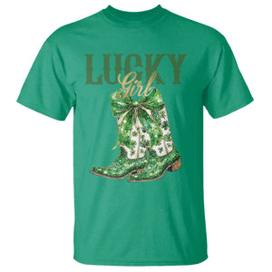 Lucky Cowgirl T Shirt Western Irish Cowboy St Patrick Day TS14 Irish Green Print Your Wear
